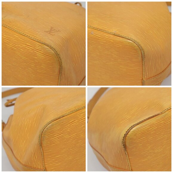 LOUIS VUITTON Epi Petit Noe Shoulder Bag Yellow M44109 LV Auth 141331 - Picture 14 of 16